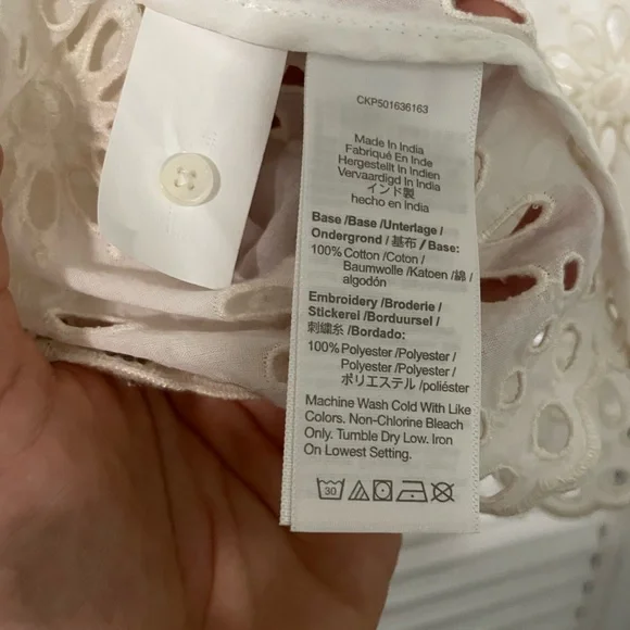 Madewell Embroidered Shirred Puff Sleeve Top - Picture 15 of 16